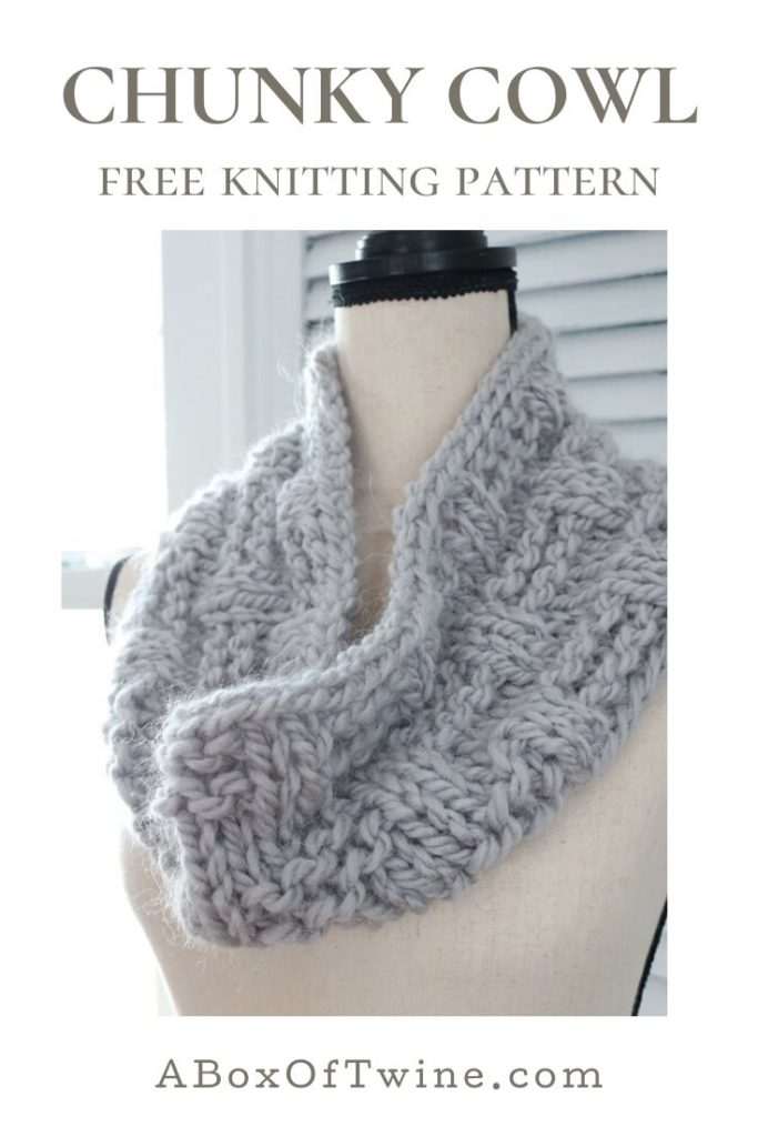 knit pattern, chunky cowl