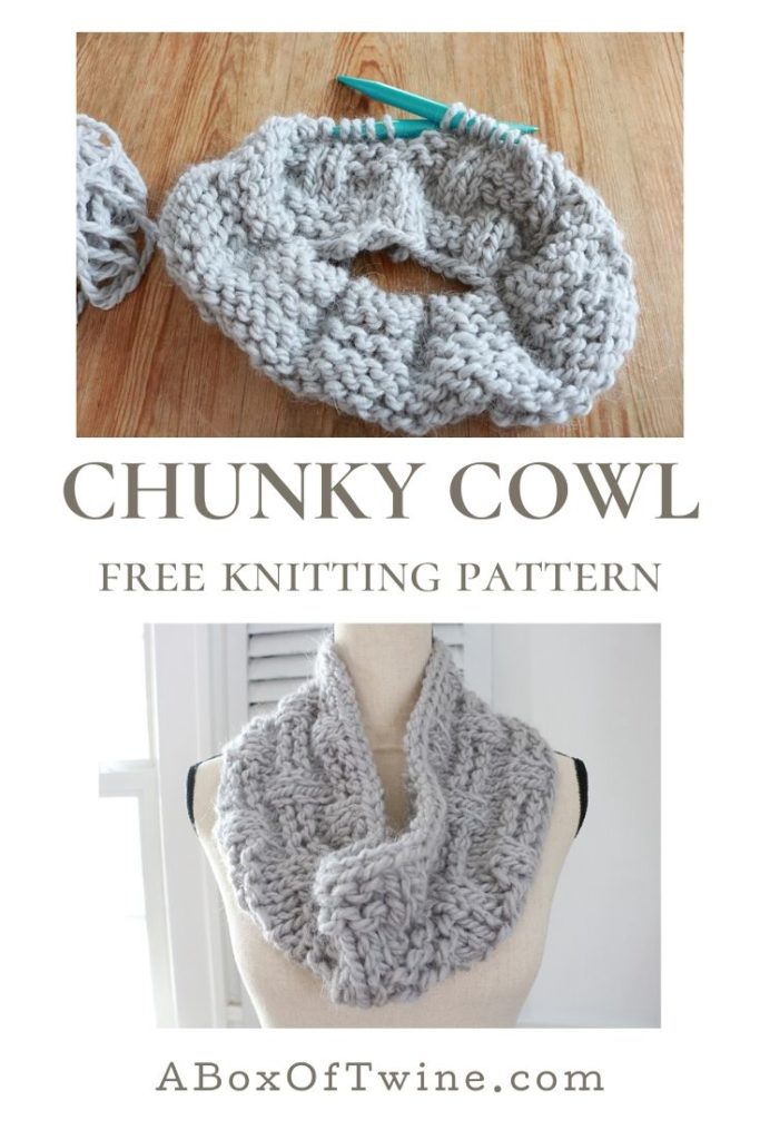 Knit Pattern for Chunky Cowl