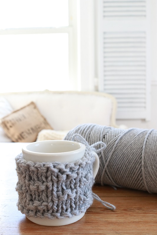 Easy Knit Mug Warmer - free pattern