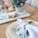 You can make this cable knit napkin ring! Visit A Box of Twine for free pattern. farmhouse style | napkin ring | farmhouse place setting