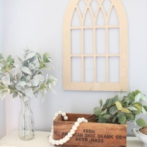 Decorate with faux greenery throughout your home | lambs ears | eucalyptus branches | wreaths