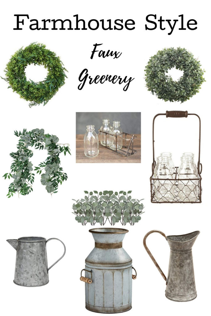 Decorate with faux greenery throughout your home | lambs ears | eucalyptus branches | wreaths