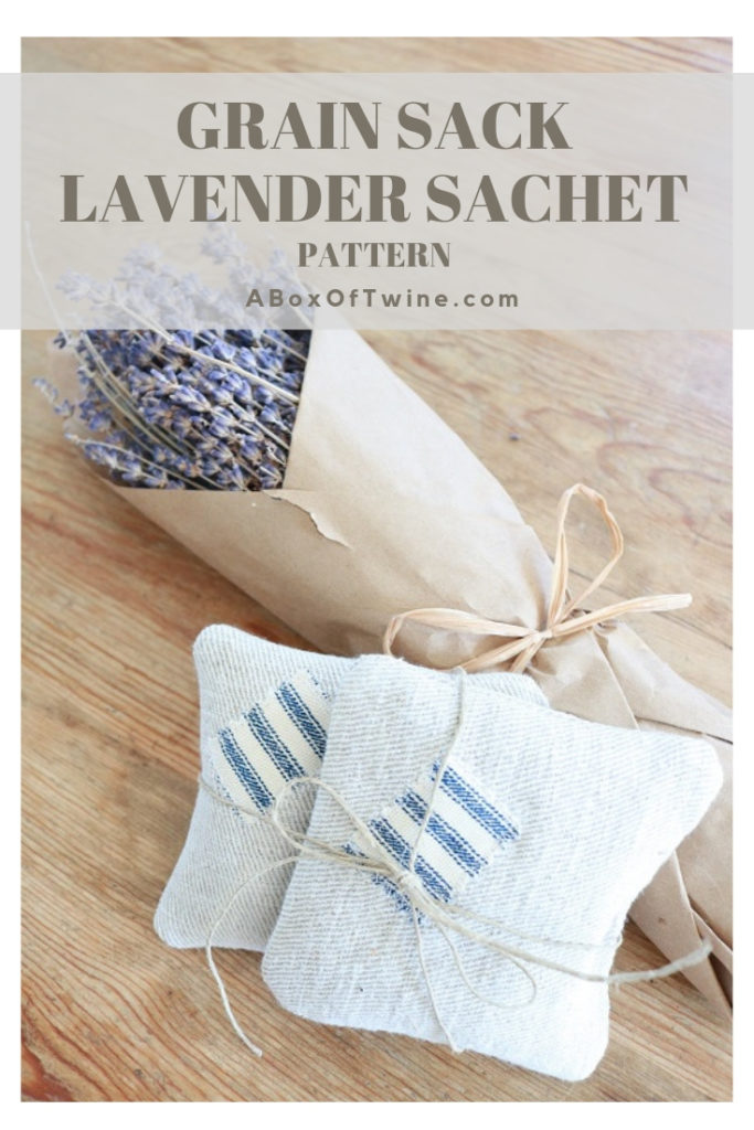 Grain Sack Lavender Sachet Pattern