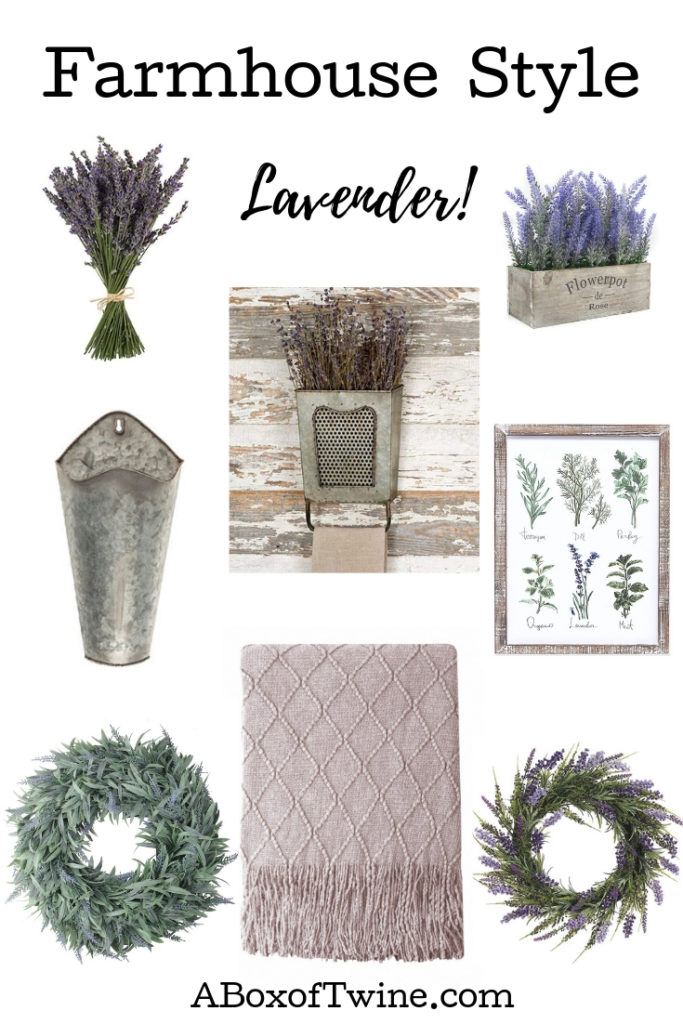 Lavender Design Board - budget shopping farmhouse style