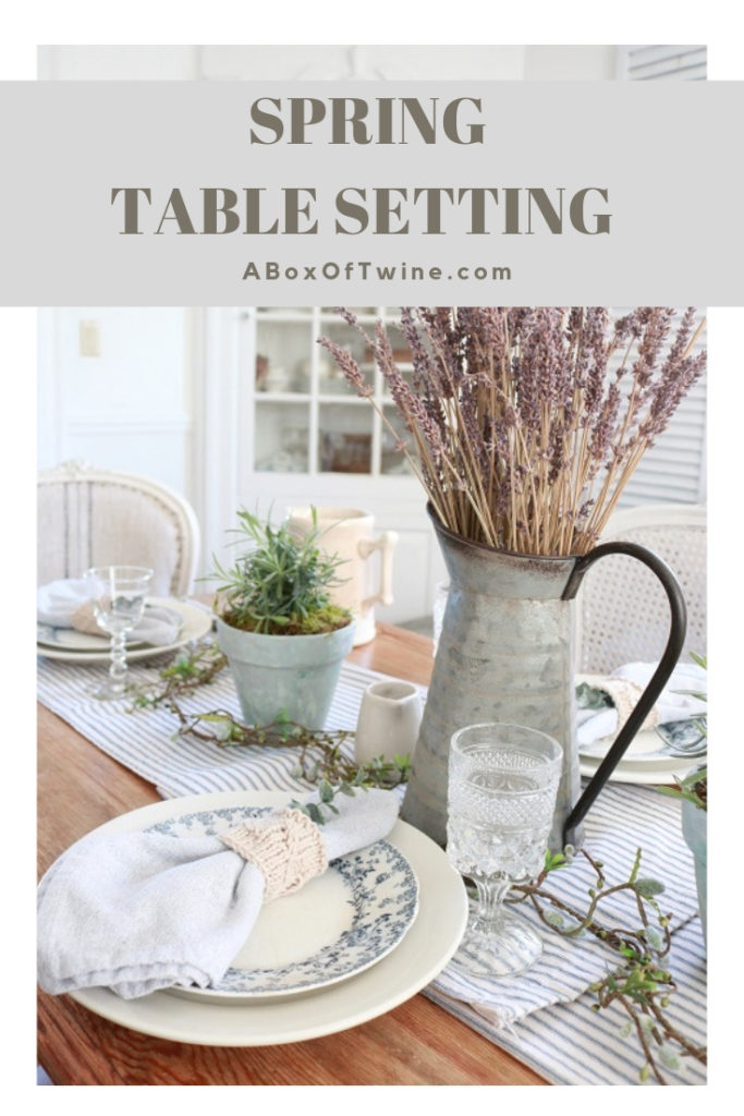 How to set a spring farmhouse table - A BOX OF TWINE