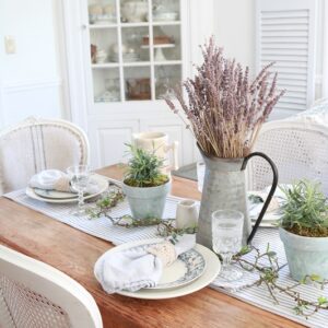 Spring Table Setting - Farmhouse Style
