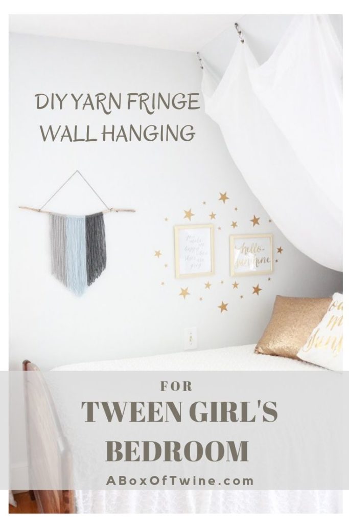 DIY Yarn Fringe Wall Hanging