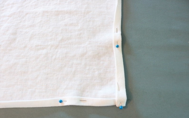 Simple Apron - pin and sew apron hems