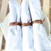 Leather Napkin Rings - outdoor fall table setting feature