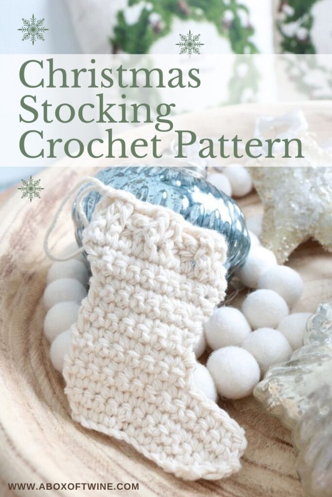 Stocking Ornament Crochet Pattern - Pin A