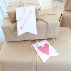 Valentine Gift Tags - red tags feature image