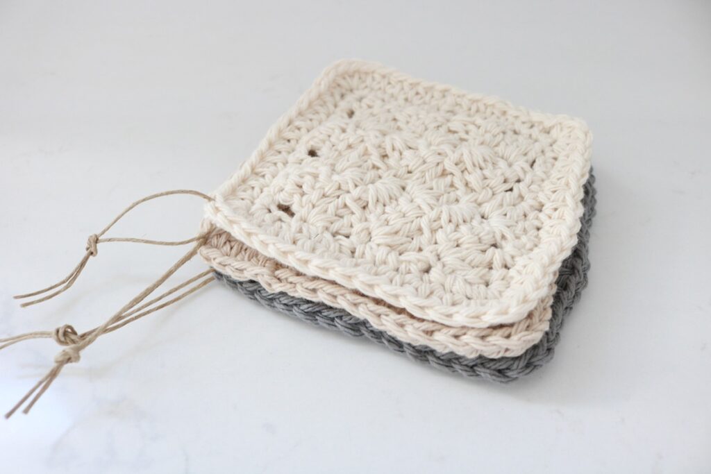 Crochet Scrubby Pattern - stacked feature with twine 1200px