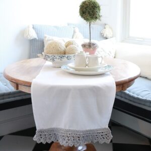 Farmhouse Style Table Runner - on kitchen table