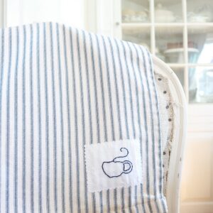 Farmhouse Style Tea Towel - on chair
