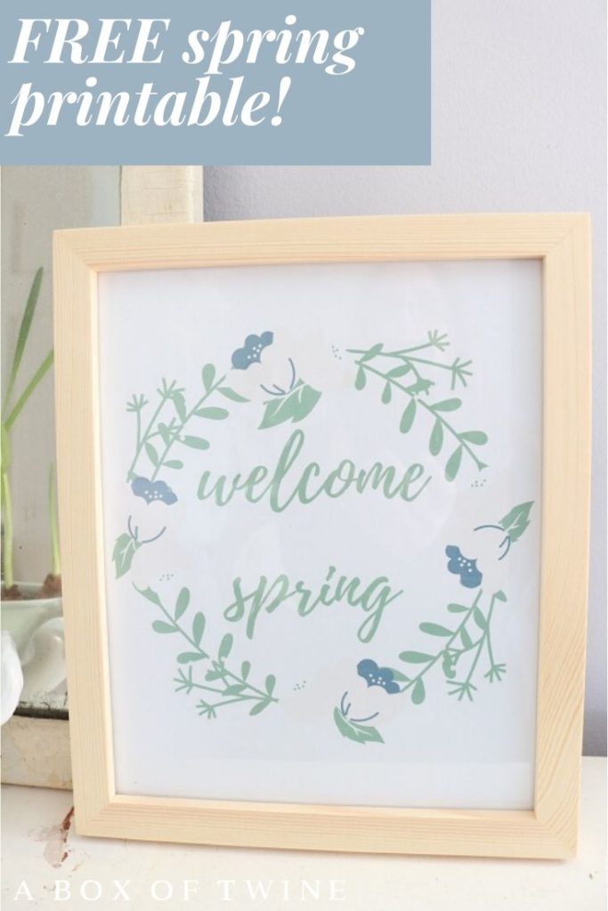 Welcome Spring Printable - Pin A