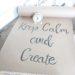Kraft Paper Scroll Sign - copy phrase with marker