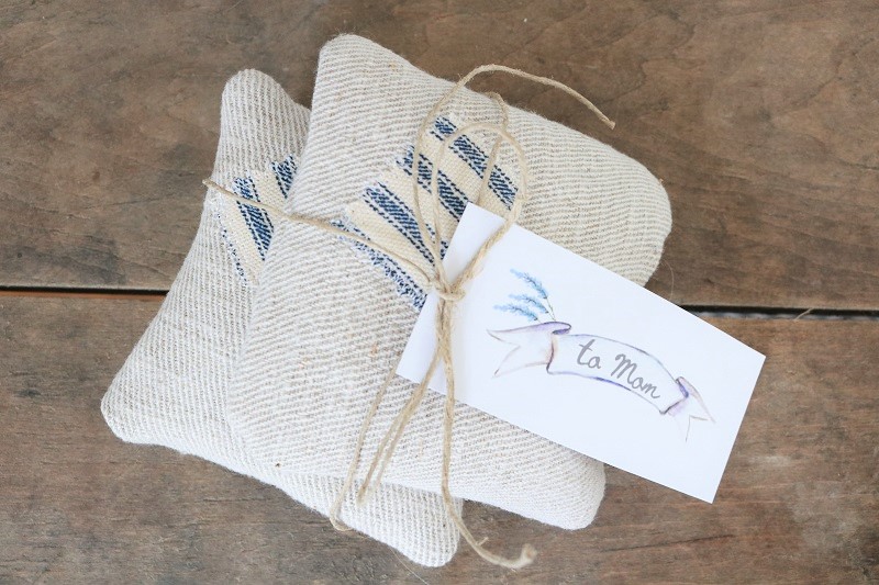 Lavender Gift Tags - tag on patch sachets