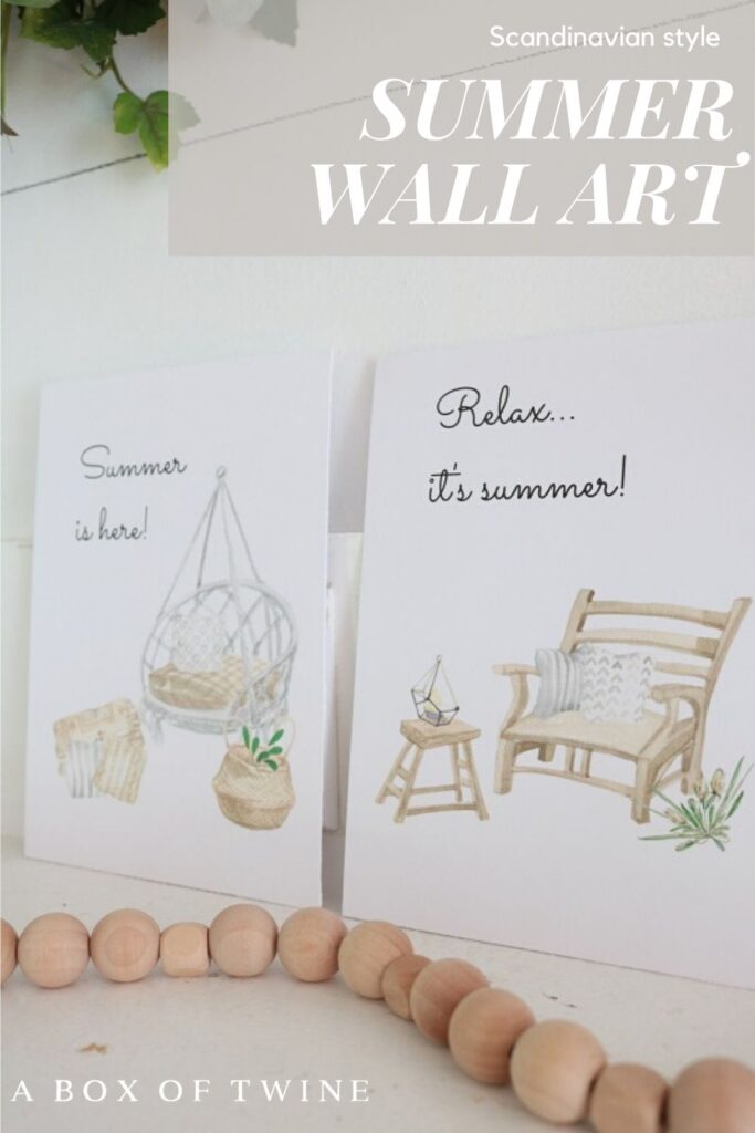 Summer Wall Art Printables - Pin A