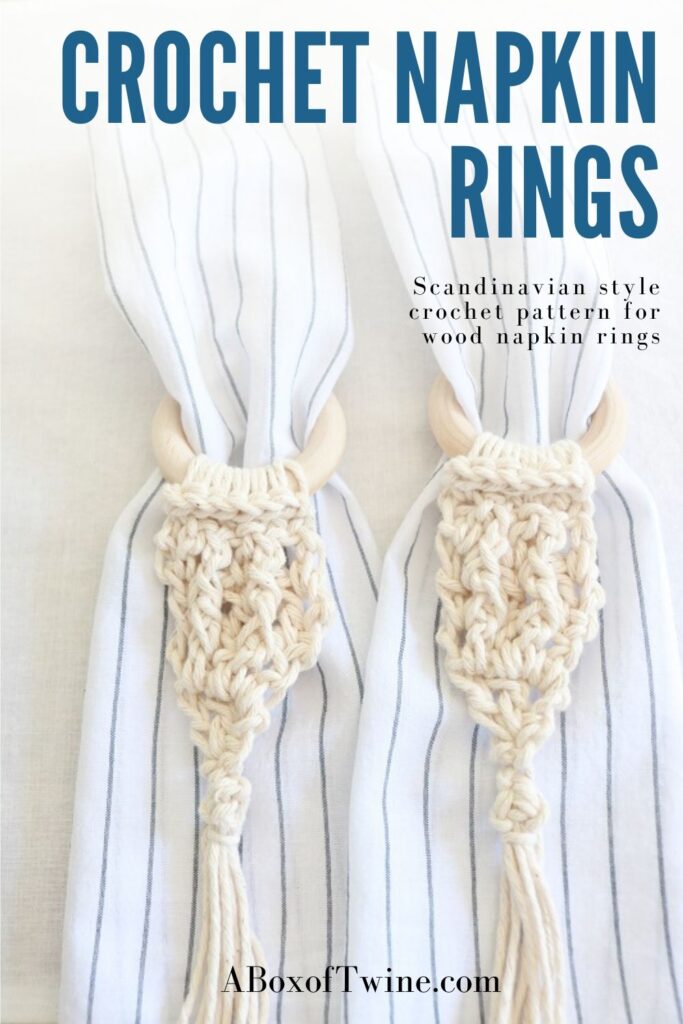 Crochet Wood Napkin Rings - Pin A