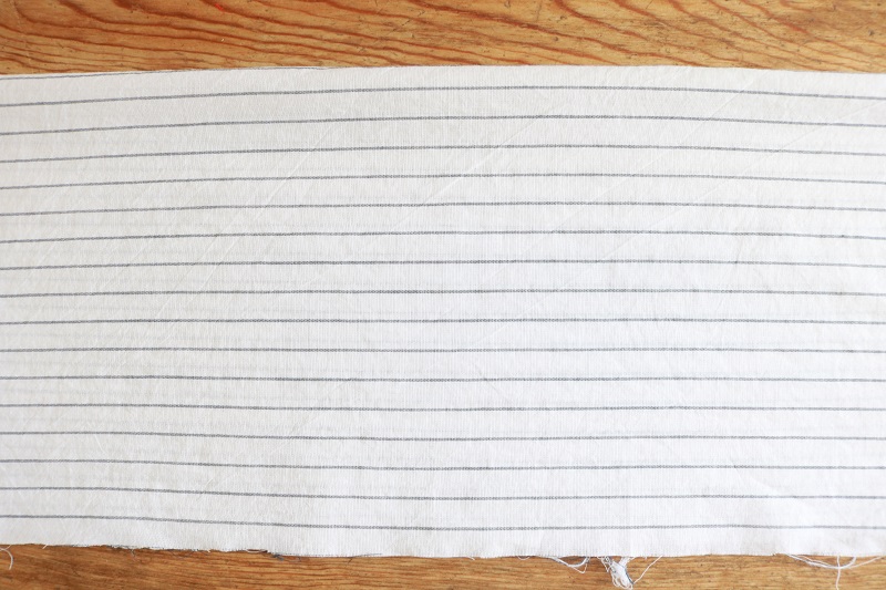 DIY Summer Infinity Scarf - fold fabric lengthwise