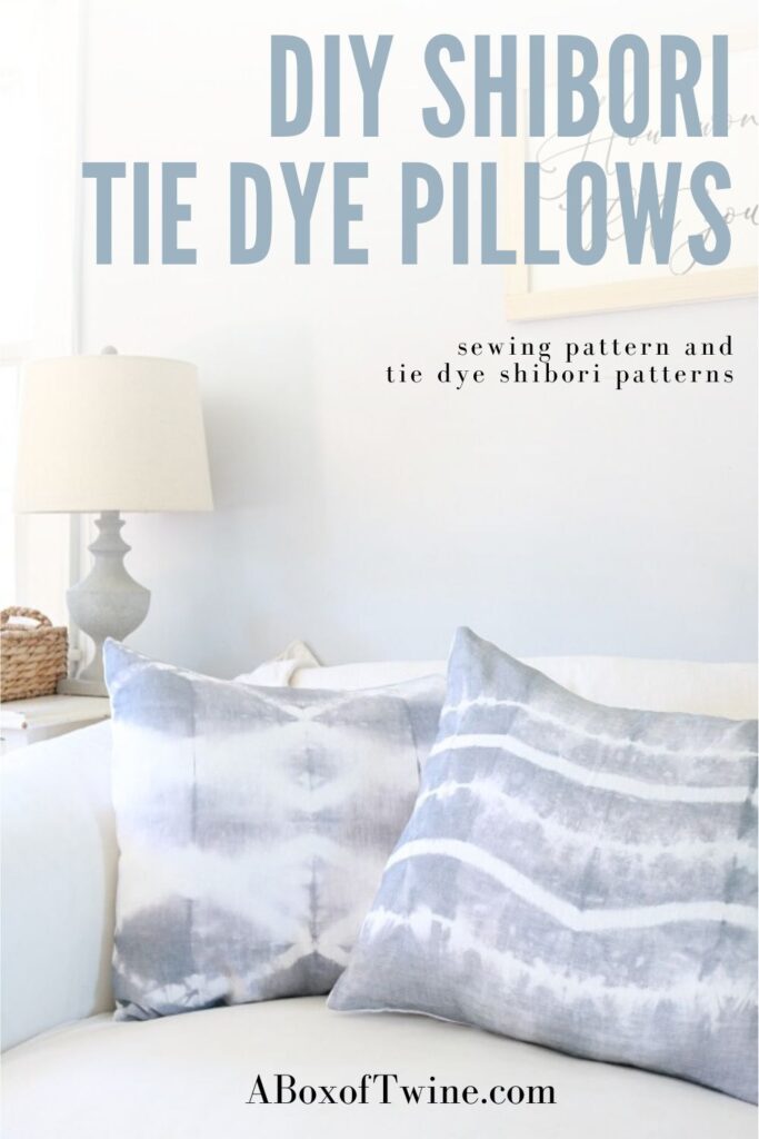 Shibori Tie Dye Pillows - Pin A