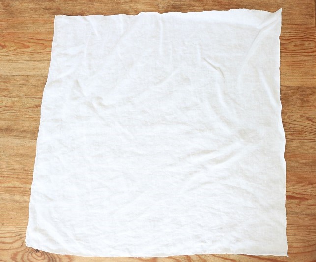 Shibori Tie Dye Pillows - white linen square