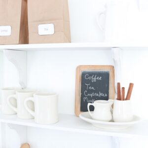 DIY Open Shelving - finished shelves, feature