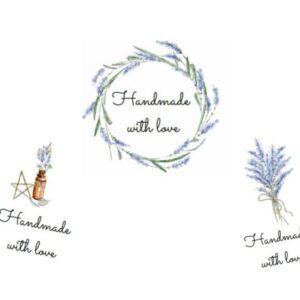Handmade Gift Tags for Lavender Gifts - 3 tags