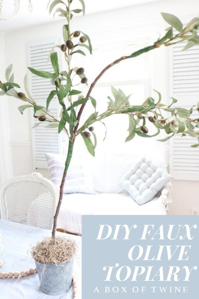 DIY Faux Olive Topiary - Pin A