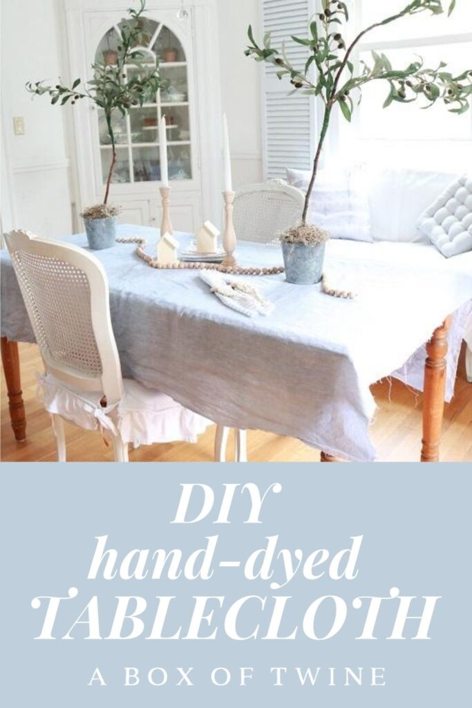 How to Hand Dye Tablecloth - Pin A