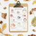Fall Bucket List Free Printable - feature