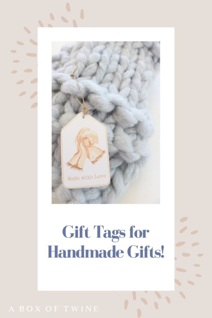 Handmade With Love Christmas Gift Tags (PDF Printable Set of 6 Tags) -  Start Crochet