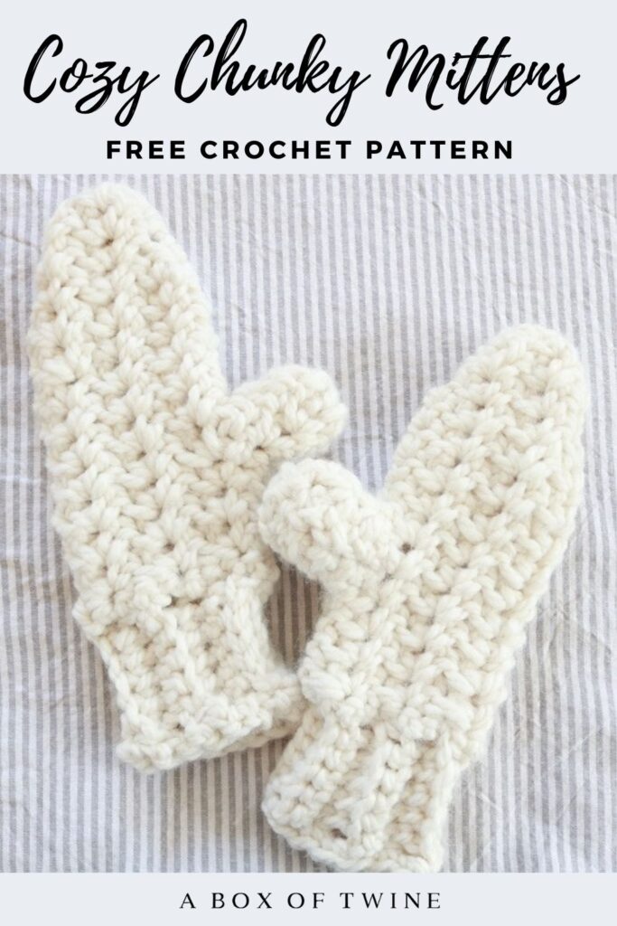 Chunky Mittens Crochet - Pin A