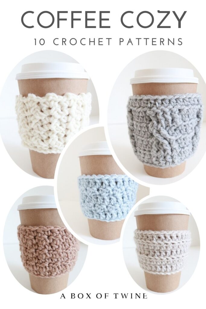 Crochet Cup Cozy Bundle - Etsy Pin C
