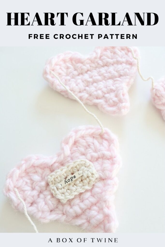 Crochet Heart Garland - Pin A