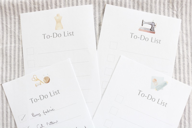 Free Sewing Printable to do list - feature image