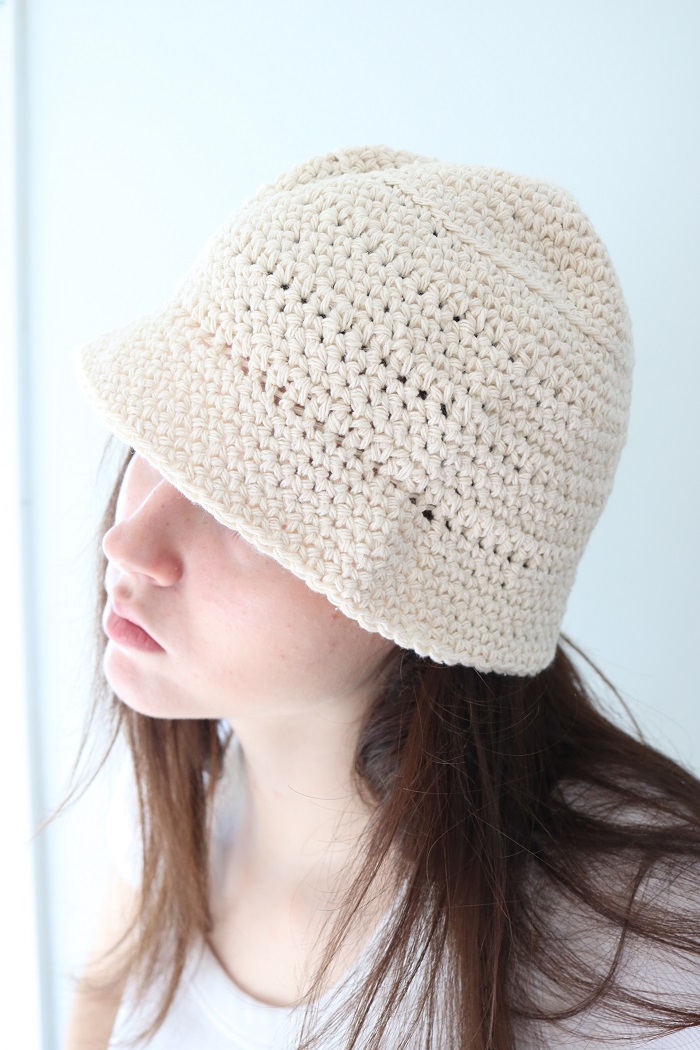 Cotton crochet hat - retake 3