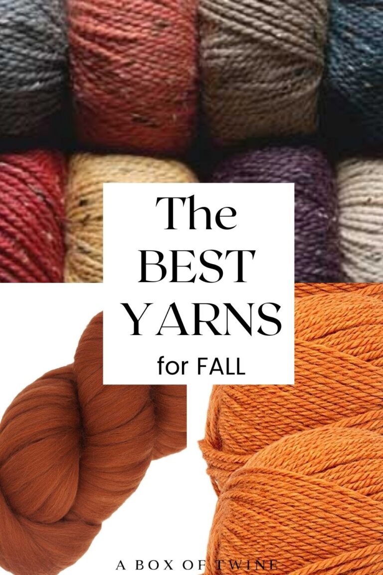 Best Yarn for Fall Knitting and Crochet {cozy season!} - A BOX OF TWINE
