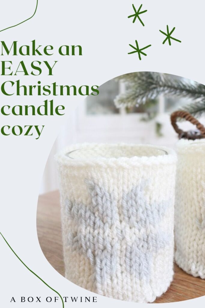 Knit Candle Cozy - Pin A