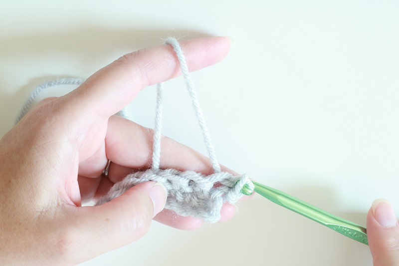 Basic Crochet Stitches - sl st - pull yarn through