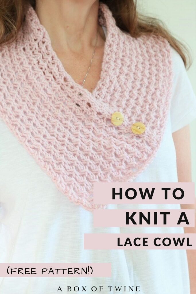Lace Knit Cowl - Pin A