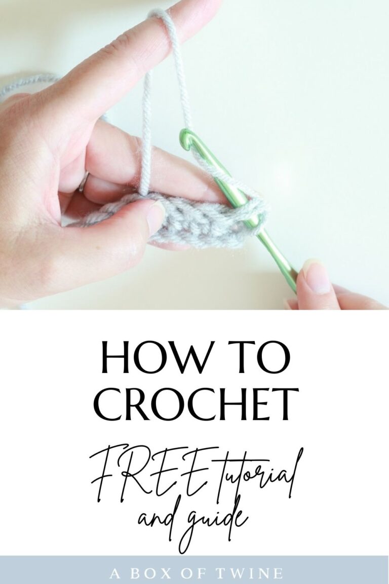 [FREE] Beginner Printable Basic Crochet Stitch Guide - A BOX OF TWINE