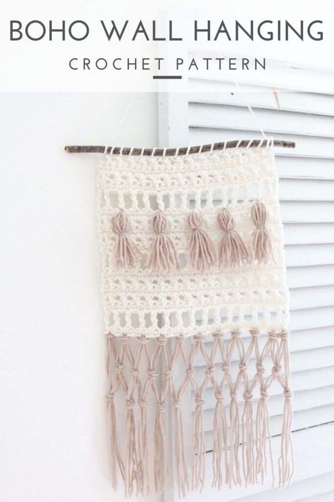 Boho Wall Hanging Crochet Pattern - Pin A