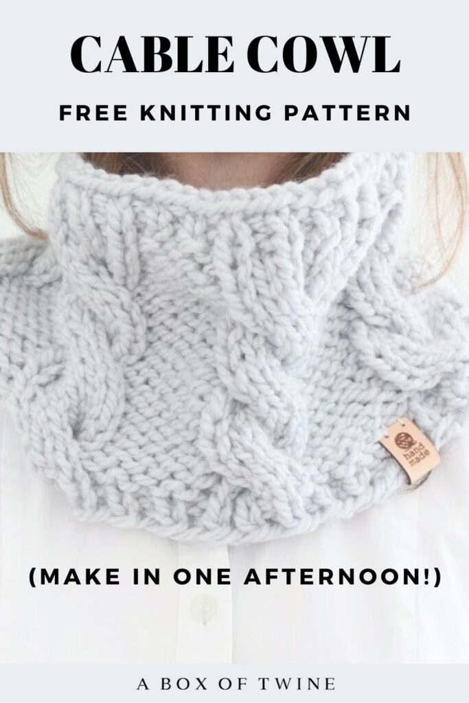 Knit Cable Cowl - Pin B