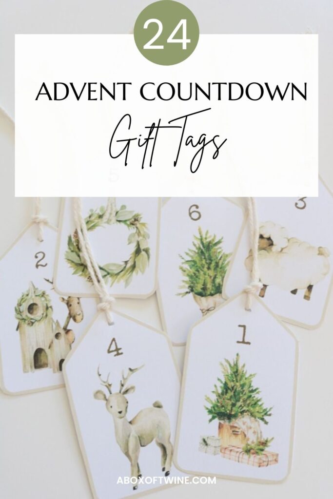FREE PRINTABLE Advent Calendar Tags {Scandinavian Style } A BOX OF TWINE
