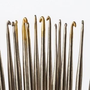 Crochet Hook Conversion Chart - hooks lined up