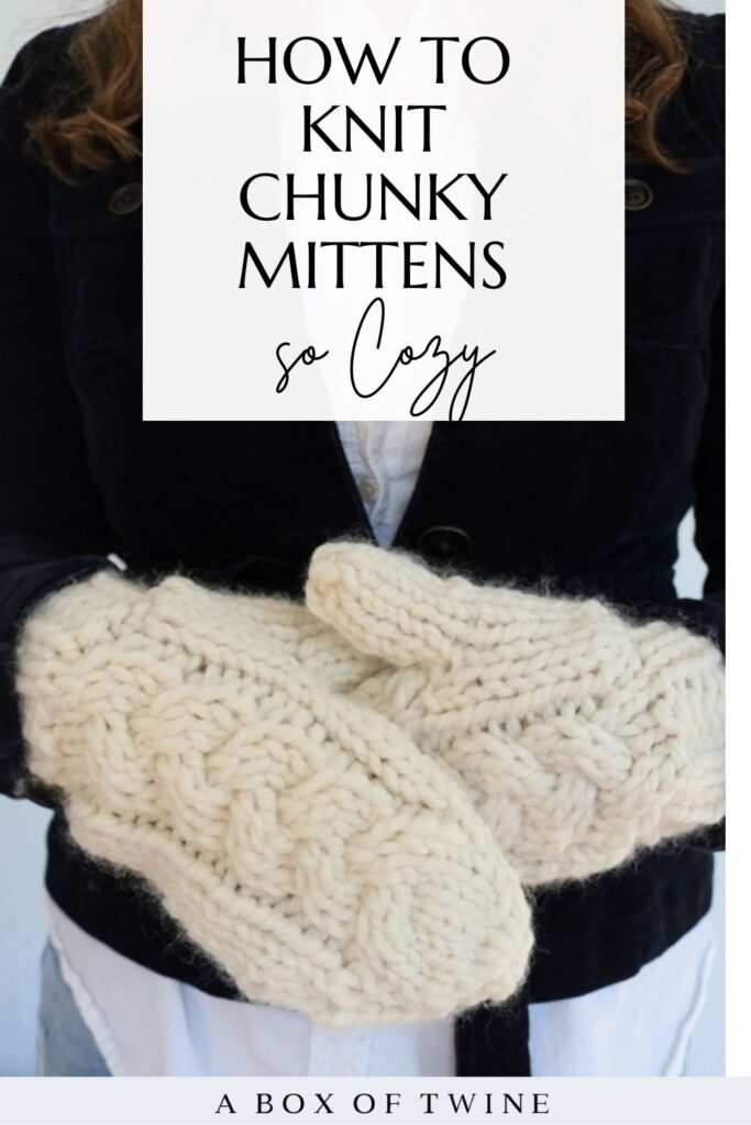 Knit Cable Mittens - Pin A