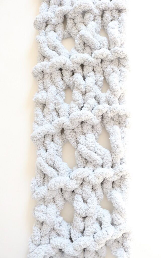 Big Knit Scarf - finished scarf