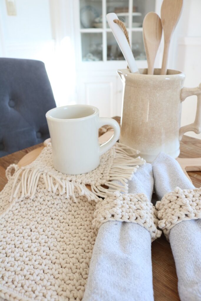 Cotton Kitchen Crochet - set of 3, styled