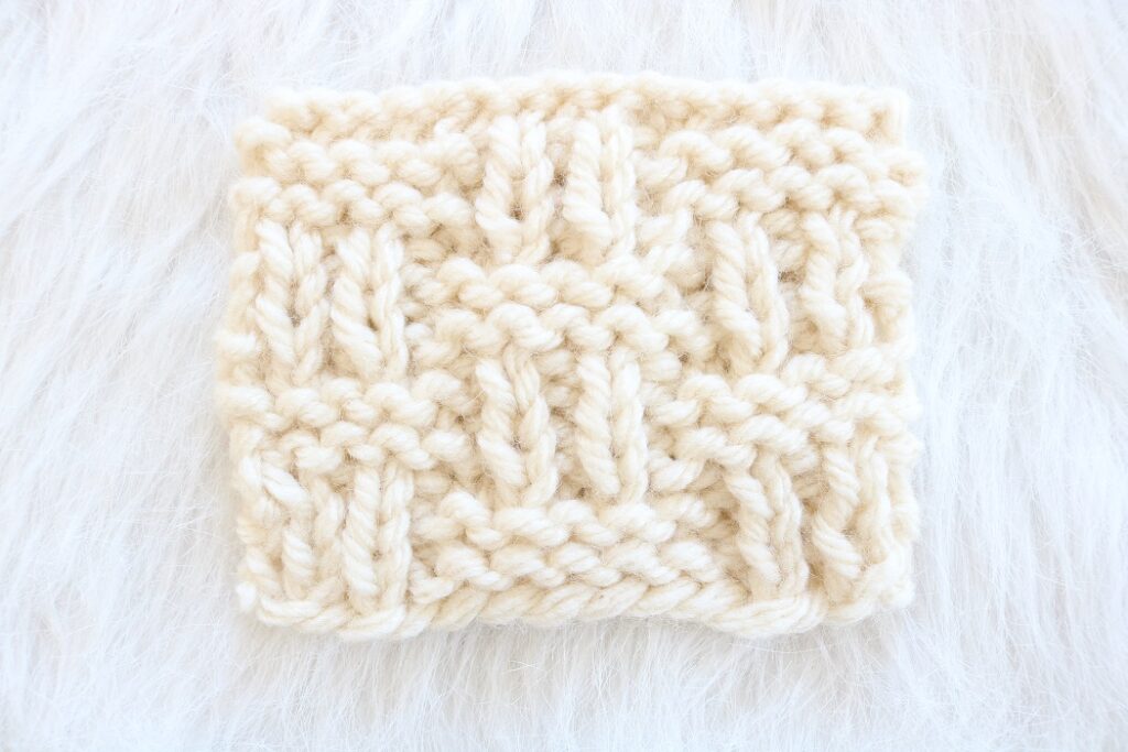 Easy Knitting Stitch Patterns - small basket